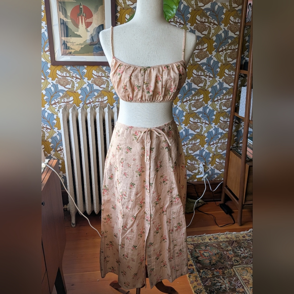 Reformation Floral Skirt Set